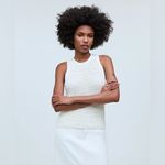 Madewell  Crochet-Knit Crewneck Sweater Tank‎ Size: S, NWT Photo 10