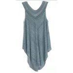 Free People Rhiannon Open Knit Crochet Sleeveless Sweater Tunic Top Linen Small Photo 5