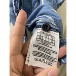 Guess  Jeans Women's Top Denim Tank Tie Button Blue Wash Large Photo 6