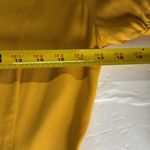 One Clothing Los Angeles mustard short sleeve button front shift dress casual M Photo 10