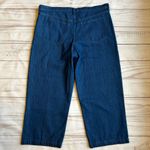 Abercrombie & Fitch Dark Wash Wide Leg Mid Rise Denim Jeans Size 18S NWT Photo 9