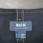 Anthropologie  MAEVE Irina Relaxed Ponte Black Wide Leg Belted Pants Size 8 Photo 3