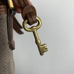 Fossil Leather Crossbody Bag Brown Purse Zippered Pockets Adjustable Travel Bag Photo 3