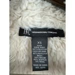 Women’s INC International Concepts Y2K Beige Faux Fur Cardigan Jacket Size XS Photo 5