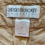 Hugo Buscati Designer Tan Silk Formal Pants Womens 6 Photo 9