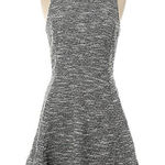 Banana Republic Factory Faux Leather Collar Fit & Flare Skater A-Line Dress Sz 0 Photo 0