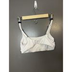 Athleta Bikini Swim Top Womens Small White Bralette Adjustable Straps Lined Photo 1