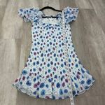 Love Shack Fancy  Kodie Dress Floral Ruffle Smocked Mini Dress Size Small Photo 7