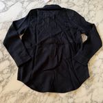 Quince NWT Black 100% European Linen Long Sleeve Button Up Shirt Sz Small Photo 5