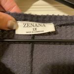 Zenana Outfitters New gray waffle thermal tunic top, size 1X Photo 3