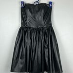 Free People Cross My heart Vegan Leather  XS Diamond Perforated Detail Photo 0