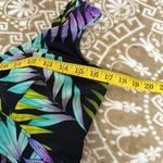 Floral one piece swim dress Sz M/L Black Size M Photo 5