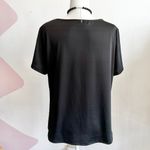 Black Front Twist Top, Y2K, Minimalist, Gothic, Grunge, Edgy, XL, Goth, Workwear Photo 2