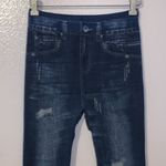 Soho Girls  one size faux distressed faux denim casual leggings Photo 1