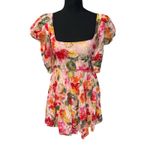 For Love & Lemons NWT! Dascha Puff Sleeve Floral Mini Dress - Size Medium Photo 8