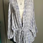 Others Follow Tilly’s Diamond Hobo Print Tie Front Kimono Cover Up Jacket Photo 0