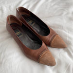 Fendi Scarpe Vintage Leather Pumps Black Made in Italy Women’s 7M Photo 0