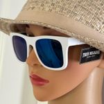 True Religion  White Sunglasses with Blue Mirrored Lenses  Photo 2