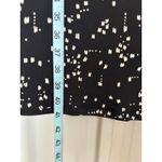 Jones Wear Dress Black/Tan Geo Wrap Front Tie Gathered Dress Size 12 Cap Sleeve Photo 4