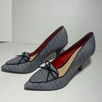 Liz Claiborne  Plaid pumps Women’s Size 8 Pointed Toe Slip On Bow Accent Photo 3