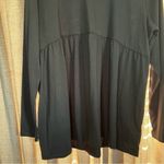 Sonoma  Black Maternity Drapey Empire Waist Long Sleeve Shirt Size Large Photo 3