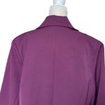 Eloquii Women’s Tie Neck Peplum Blazer Jacket Plus Size 18 Purple Fitted Suiting Photo 4