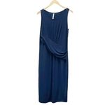 Fabletics NWT Active Retta Navy Blue Sleeveless Midi Dress Women’s Size Medium Photo 2