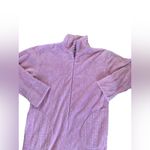 VTG Stan Herman Pink Cozy Chenille Bathrobe Sz. M Zip Up Large Pockets Round Hem Size M Photo 1
