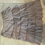 Garnet Hill GARNETT HILL - Grey Tiered Ruffle Skirt Size S Photo 3