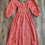 Peony Swimwear Gathered Midi Dress in Garden Party Size 6 US XS NWT Photo 6