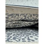 Guess  Rhinestone Logo Eco Ostrich Leather Small Bag Purse Rose And Gray Photo 8