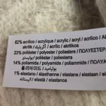 ZARA NEW Cream Beige Ribbed Knit Collared Fuzzy Open Cardigan Sweater Top Size L Photo 4