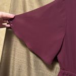 Show Me Your Mumu NWT  Emily Empire Maxi Dress in Red Merlot Chiffon Size XS Photo 3