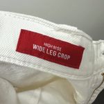 Lucky Brand  High Rise Wide Leg Crop Jeans White Size 31 Photo 8