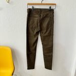 Tractr Olive Green Suede Line Pattern Skinny Jeans 4/27 Photo 6