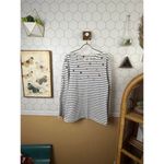 Barbour White Striped Bradley Print Long Sleeve Cotton Top - Size - 14 Photo 1