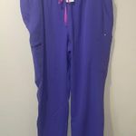 FIGS Women’s New  High Waisted Yola W Yoga Scrub Pants Amethyst Purple Size 4XLP Photo 0