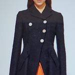 Proenza Schouler  Black Asymmetrical Blazer Photo 0
