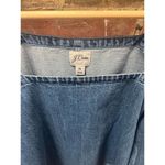 NWOT J.Crew Squareneck Denim Blouse Cottage Core Minimalist Parisian Style S Blue Size M Photo 4