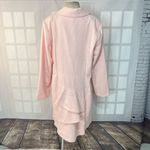 Venus Light Pink Notch Lapel Ruffled Back Lined Long Peacoat Size 16 Photo 5