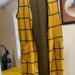 Long Sleeveless Duster Yellow Size L Photo 0