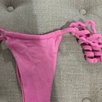 frankie's bikinis Frankie’s Bikinis X Naomi Tia Terry String Bikini Bottom Pink Photo 4