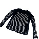 T Alexander Wang Side Sheer Panels Striped Lightweight Long Sleeve Sweater Blue Size M Photo 9
