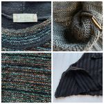 Altar'd State Altar’d State Crochet Sweater Black Medium Whimsical Hi Lo Gothic Edgy Photo 6