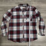 Thread & Supply Women Multicolor Collard Long Sleeves Relaxed Plaid Shirt Sz XL White Photo 5