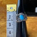 Sleeping Beauty Turquoise Sterling Silver Dragon Ring Size 6 Blue Photo 6