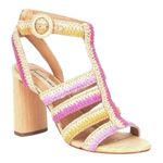 Antonio Melani Ombre Woven Raffia Strappy Sandals - Size 9.5 Boho Summer Shoes Photo 0