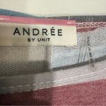 Andree by Unit  Colorful Striped Batwing Top Size Medium Photo 4