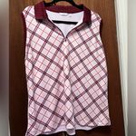 Lady Hagen Lady Hagan Bias Clubhouse Plaid Pink Sleeveless Polo Photo 0