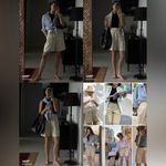 SARA SMAILE BELTED BERMUDA SHORTS KHAKI MADE IN KOREA Photo 2